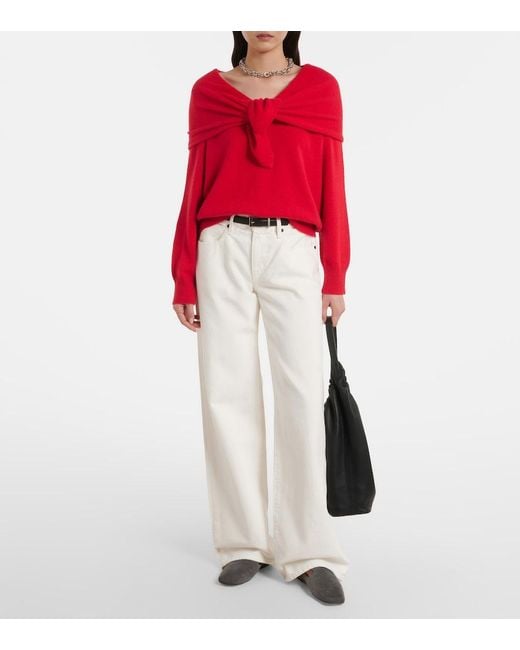 TOVE Red Malia Cashmere Sweater