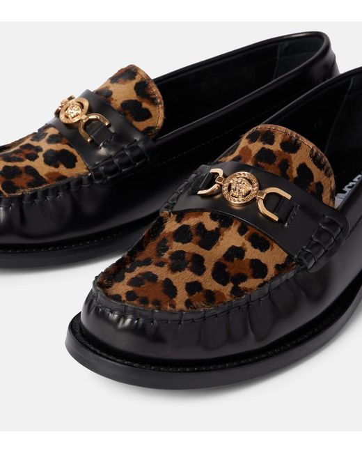Versace Black Leather Shoes