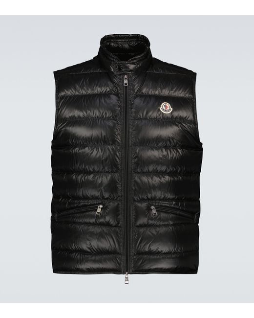 Moncler Gui Down Gilet in Black for Men Lyst UK