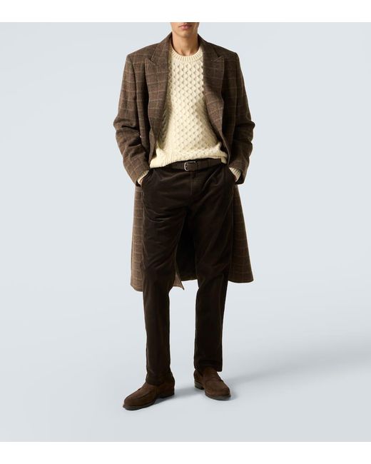 Sunspel Natural Cable-Knit Wool Sweater for men