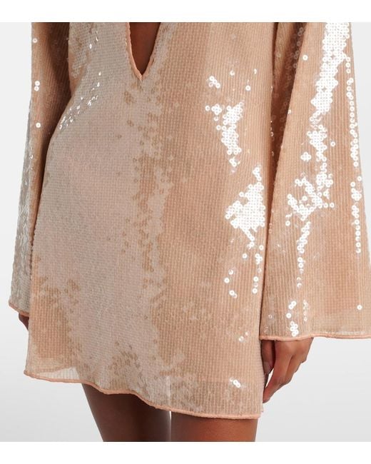 Tunique A Sequins Oseree en coloris Brown