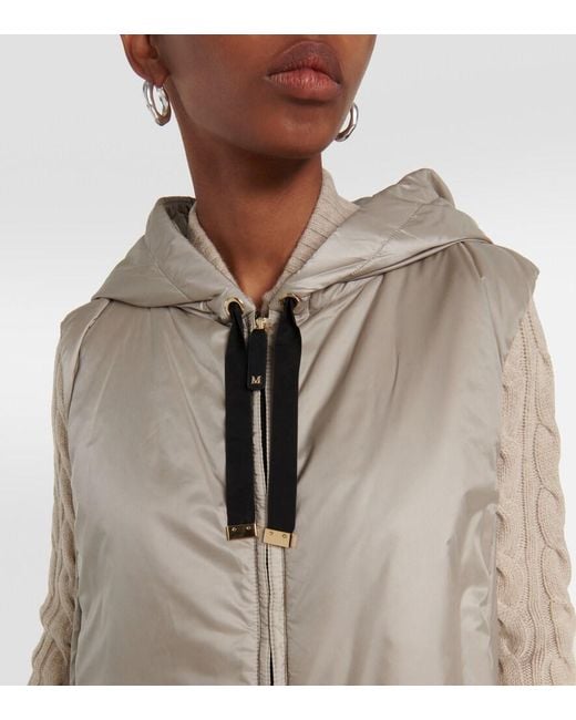 Max Mara Natural Greengi Padded Technical Vest