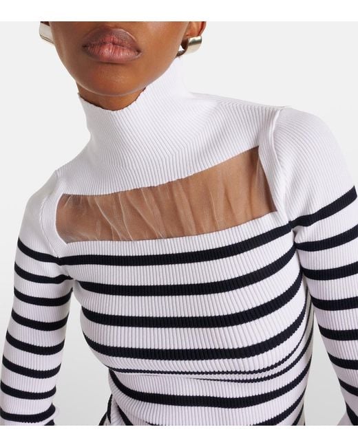 Pull A Decoupes Jean Paul Gaultier en coloris White