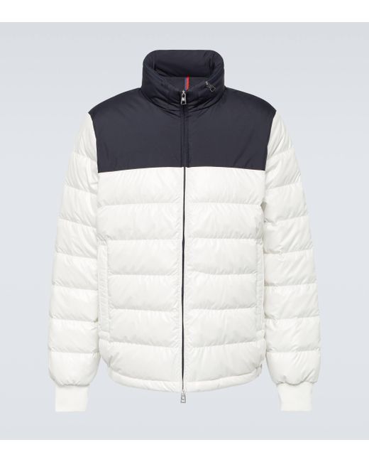 Moncler Blue Coyers Quilted Down Jacket for men