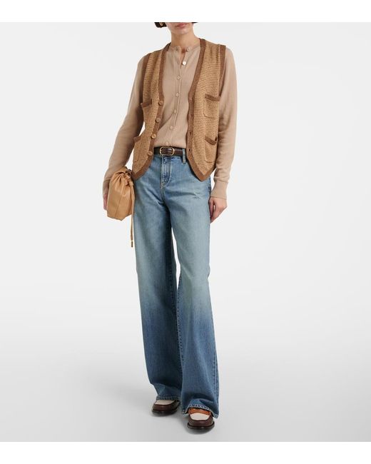 Ralph Lauren Blue Mercer Wide-Leg Jeans