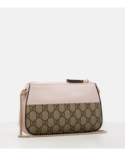 Gucci Natural Gg Marmont Mini Shoulder Bag