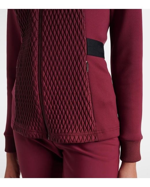 Fusalp Red Meryl Quilted Technical Jacket