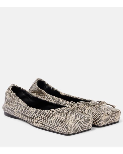 Jacquemus Multicolor Ballerines Leather Ballet Flats