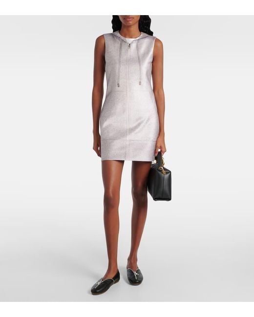 J.W. Anderson White Zip-Up Shift Dress