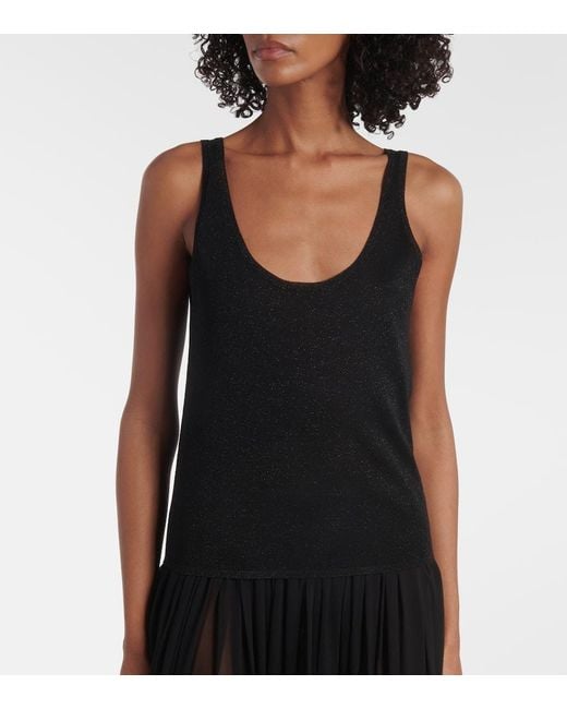 Saint Laurent Black Top Aus Strick