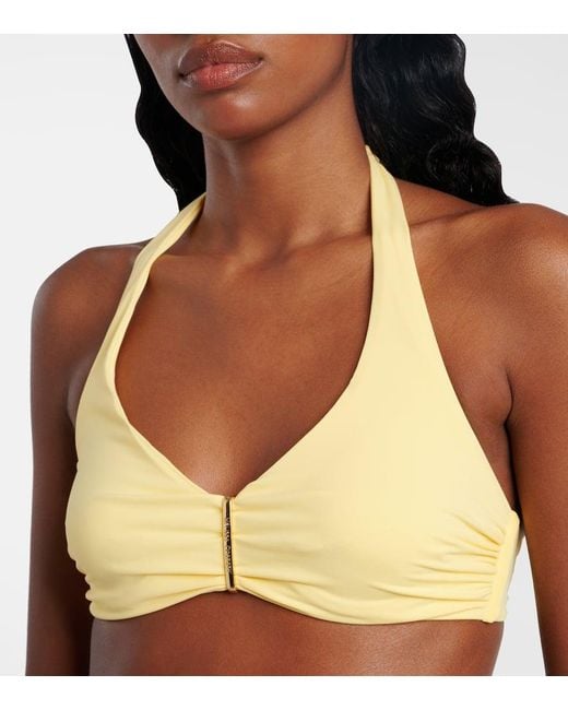 Melissa Odabash Yellow Provence Bikini Top