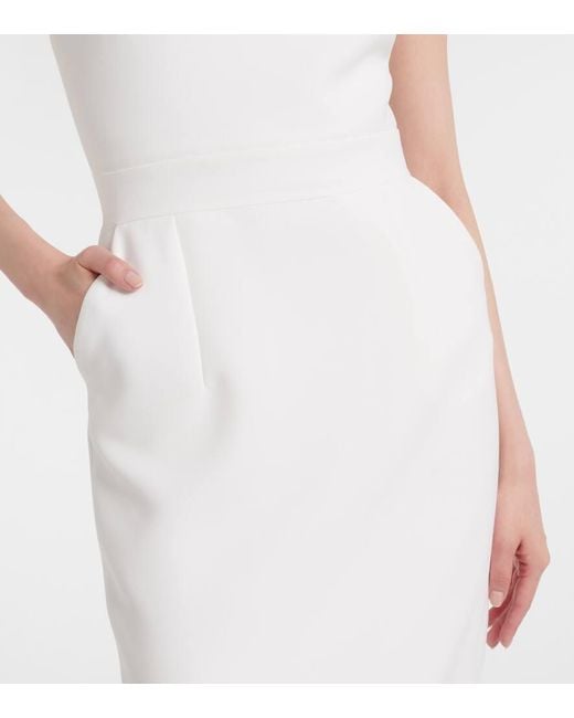 The New Arrivals Ilkyaz Ozel White Bridal Hemingway Embellished Cocktail Dress