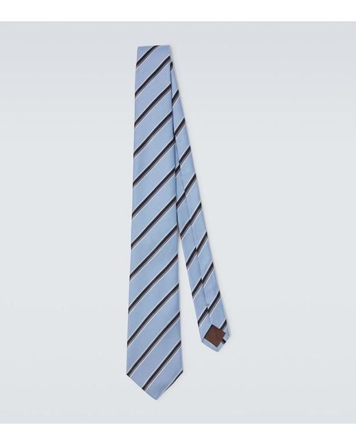 Cravatta di Canali in Blue da Uomo