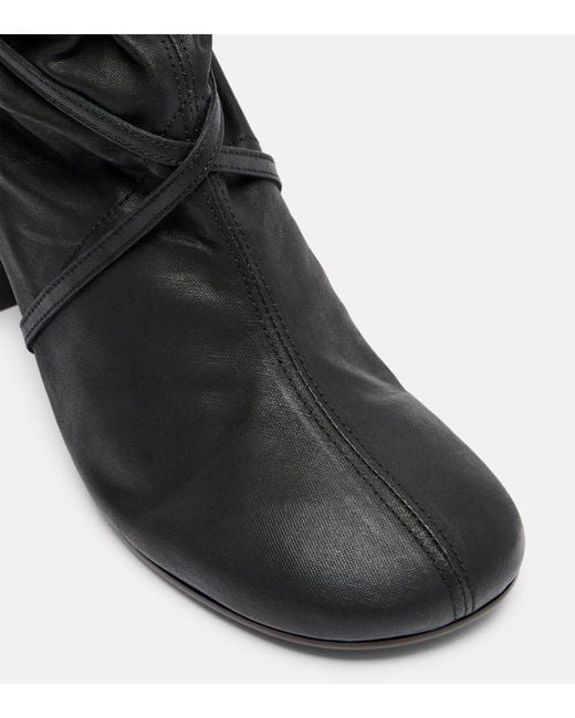 Lemaire Black Anatomic 80 Over-The-Knee Boots