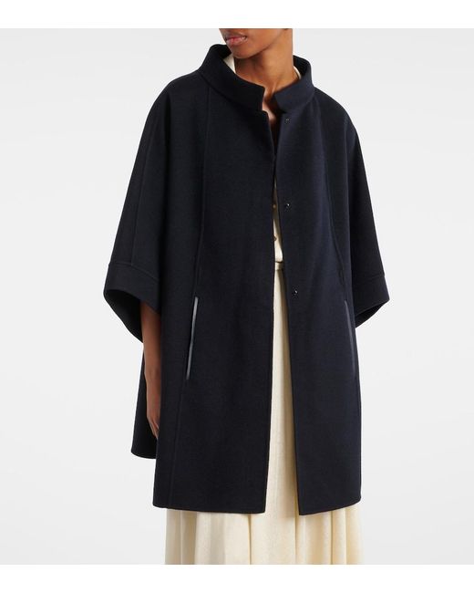 Loro Piana Blue Salzburg Cashmere Cape