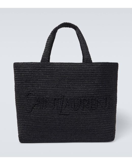 Saint Laurent Black Logo Tote Bag for men