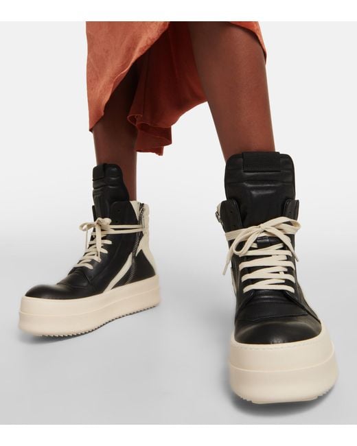 Rick Owens Luxor Leather Overtheknee Boots in Black Lyst