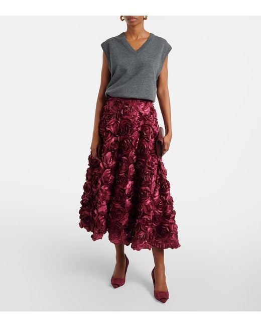スカート ROTATE BIRGER CHRISTENSEN 'Maxi Sun' skirt ROTATE BIRGER CHRISTENSEN Sun Maxi Skirt in Yellow | Lyst