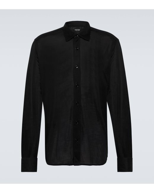 Tom Ford Black Silk Shirt for men