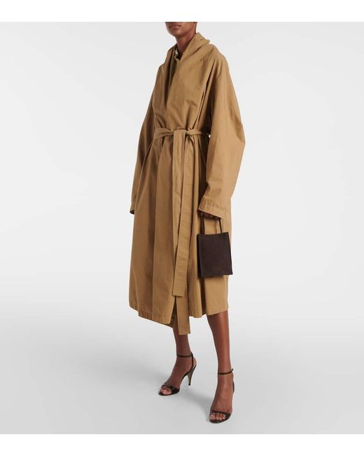 The Row Brown To Go Small Suede Tote Bag