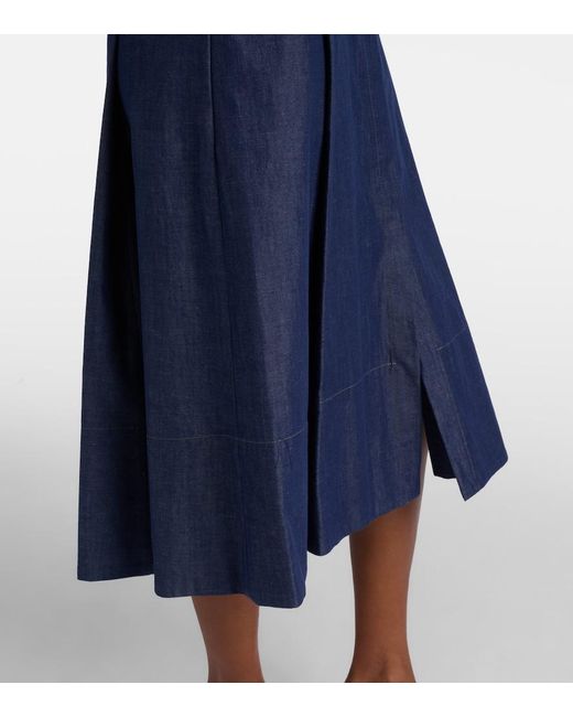 Vince Blue Denim Shirt Dress