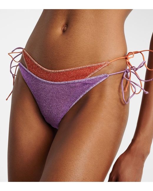 Oseree Purple Lumiere Layered Bikini