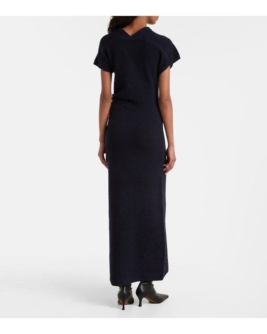 Proenza Schouler Blue Abie Knitted Maxi Dress
