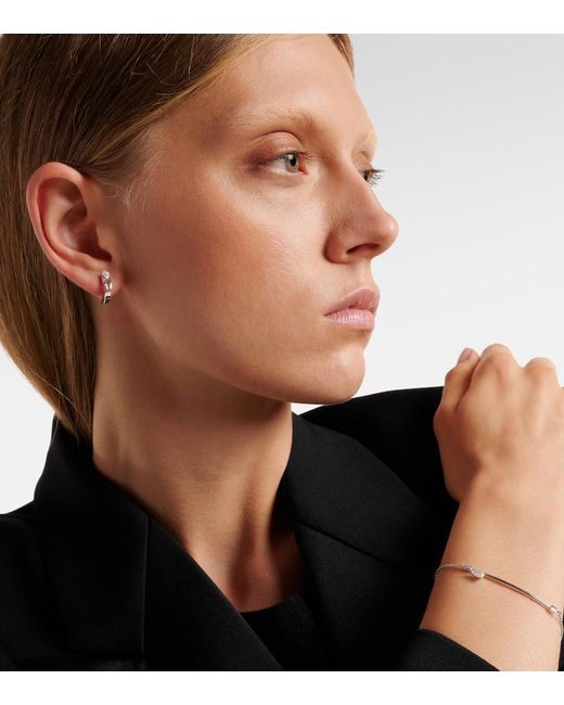 Repossi White Serti Inverse Xs 18Kt Single Earring With Diamond