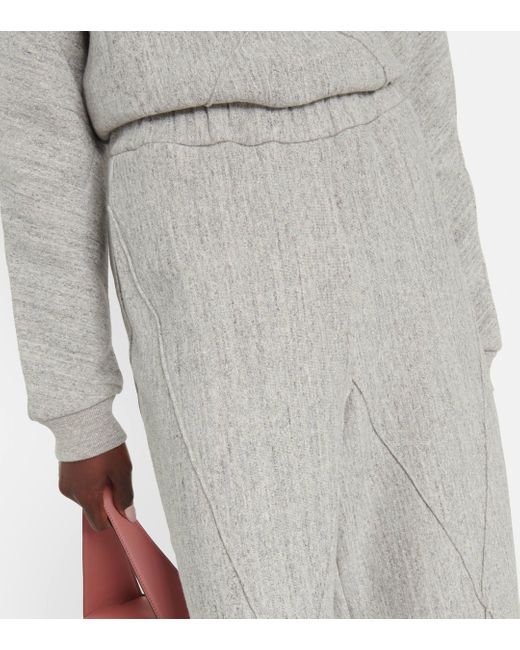 Pantalon ample Puzzle a taille haute en coton Loewe en coloris Gray