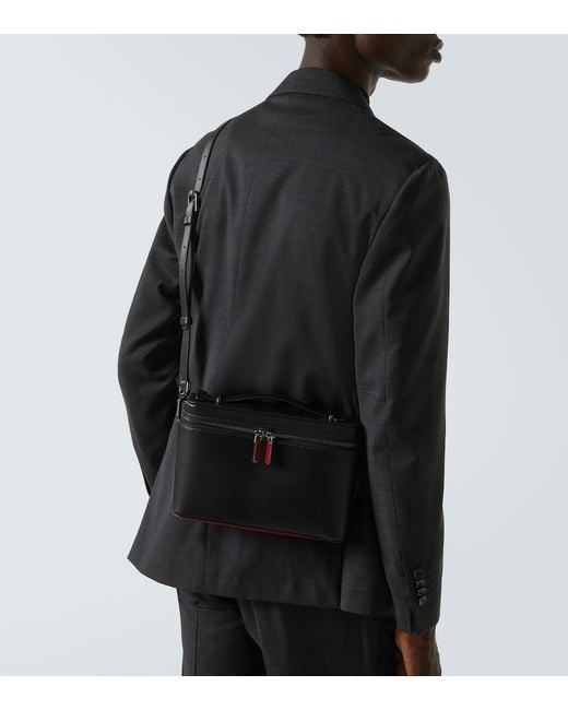 Christian Louboutin Black Kypipouch Leather Cross Body Bag for men