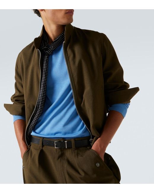 Tom Ford Blue Silk Sweater for men