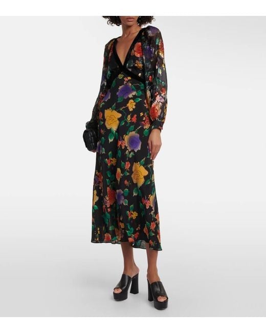 Vestido midi Ayla Rixo de color Black