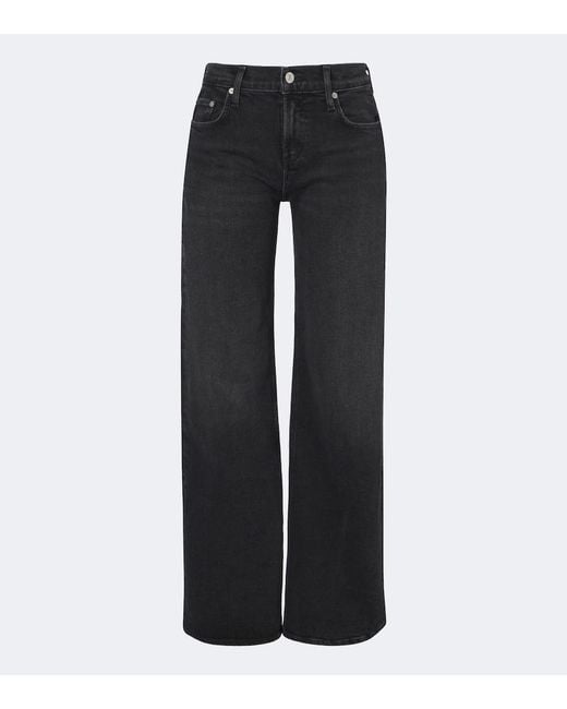 Citizens of Humanity Black Nora Wide-Leg Jeans