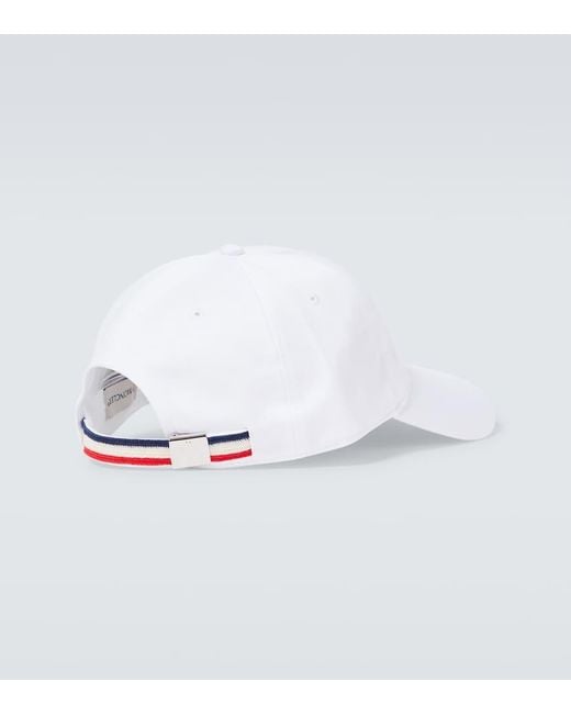 Cappello da baseball con logo di Moncler in White da Uomo