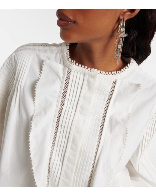 Blusa Cubraly di Isabel Marant in White