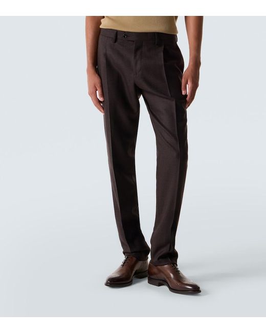Lardini Black Virgin Wool Suit for men