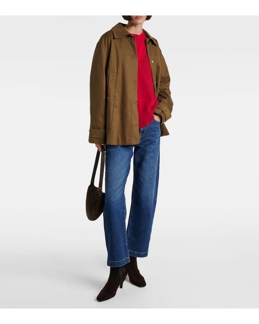 Jeans Barrel Hattie Crop De Tiro Alto AG Jeans de color Blue