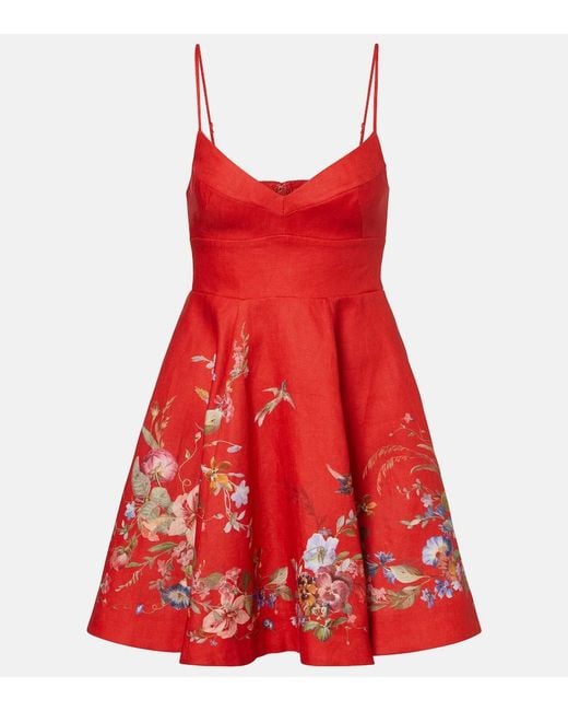 Zimmermann Red Short Dresses