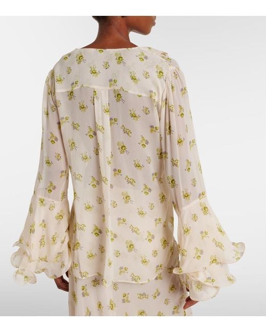 Dorothee Schumacher Natural Airy Daydream Floral Georgette Blouse