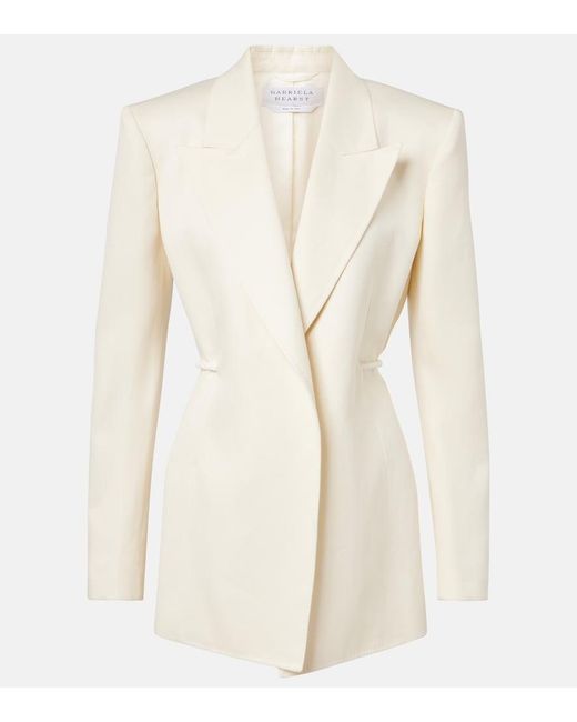 Gabriela Hearst Natural Epona Linen Blazer