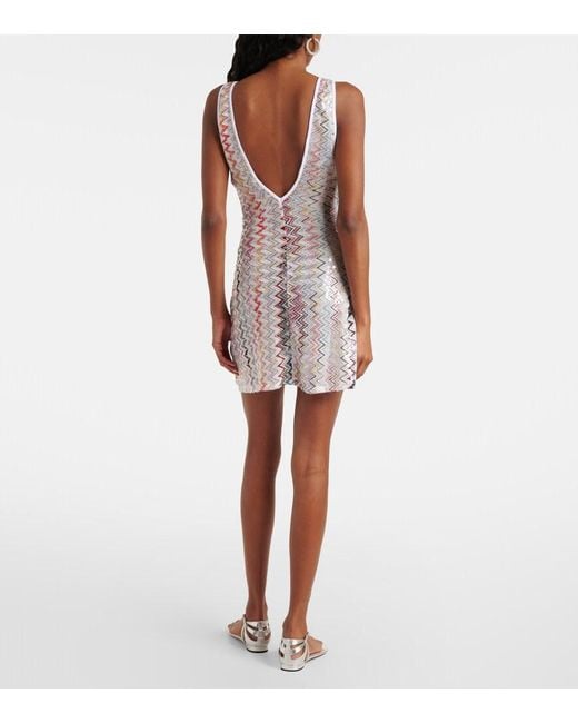 Missoni Multicolor Zigzag Sequined Beach Cover-Up
