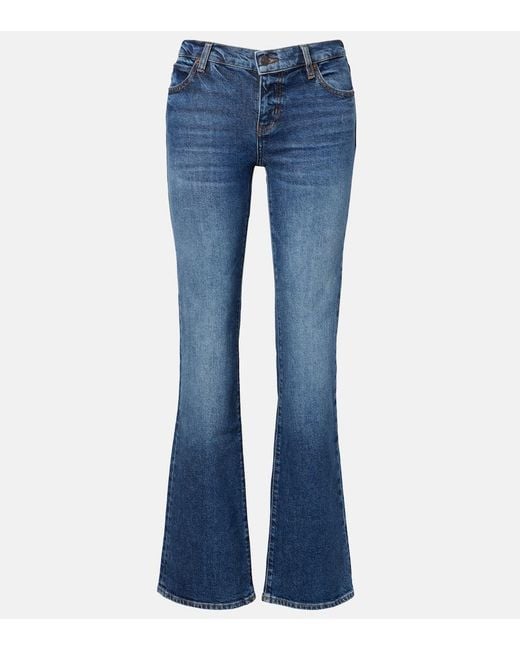 Jeans Bootcut Arrow De Tiro Alto FRAME de color Blue