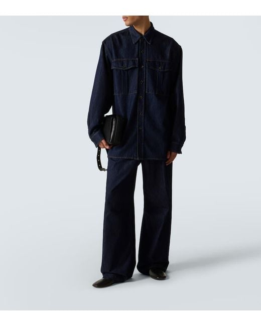 Dries Van Noten Black Leather Mules for men