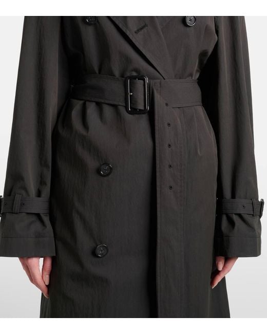 Trench-Coat En Coton Totême  en coloris Black