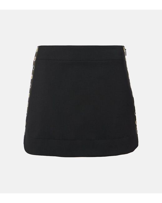 Emilio Pucci Black Silk Miniskirt