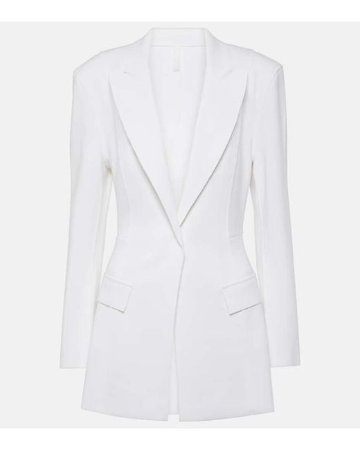 Blazer De Botonadura Simple Norma Kamali de color White