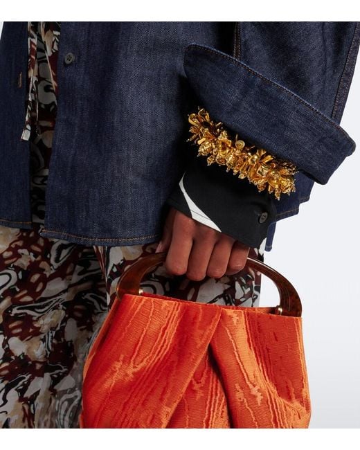 Dries Van Noten Metallic Embroidered Beaded Bracelet