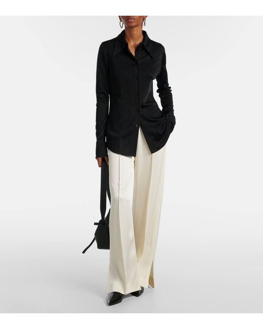 Pantaloni A Gamba Larga di Jil Sander in White