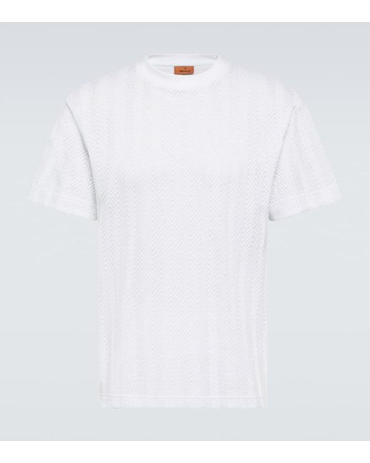 Missoni T-Shirt aus einem Baumwollgemisch in White für Herren