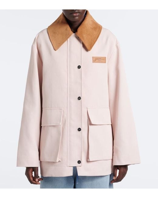 Ganni Pink Canvas Jacket